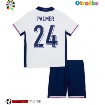 Otroške Nogometnih dresov Anglija Cole Palmer #24 Domači EP 2024 Kratki rokavi (+ hlače)